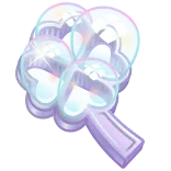 ๐ clover, four-leaf clover, lucky, sparkle, crystal, magic, nature, luck, shimmer whatsapp sticker