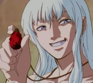 😁 Griffith Berserk anime, manga, villain, hawk, griffith, berserk, eclipse telegram sticker