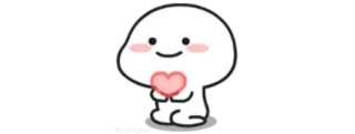 ❤️ น่ารัก, ความรัก, หัวใจ, คาวาอิ, ตัวละคร telegram sticker