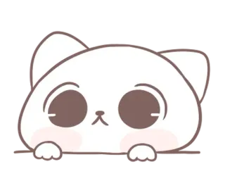 ⭐ 猫, 可爱, 卡哇伊, 动物, 卡通 whatsapp sticker