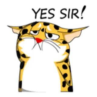 😐 macan tutul, kucing, hewan, sedih, kartun, stiker telegram sticker