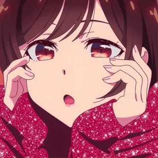 😲 Chizuru Ichinose Rent-A-Girlfriend Anime, Chizuru, Bạn Gái Thuê, dễ thương, ngạc nhiên, Manga telegram sticker