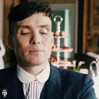 🚬 Thomas Shelby Peaky Blinders 浴血黑帮, 托马斯·谢尔比, 基里安·墨菲, 电视剧, 剧情 whatsapp sticker