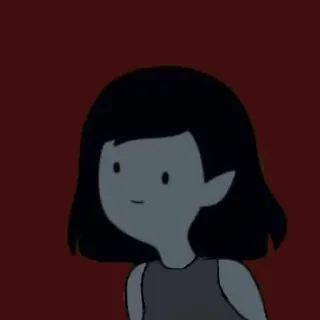 🖤 Marceline Adventure Time cartoon, vampire, adventure time, marceline, animated whatsapp sticker