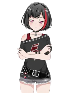 😒 Anime, Chica, Japonés, Dibujos animados, Banda telegram sticker