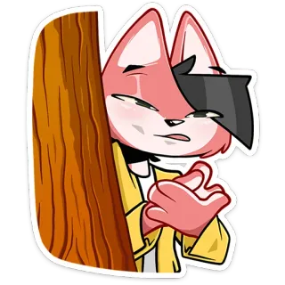 👀 Desenho animado, Raposa, Anime, Personagem, Adesivo telegram sticker