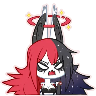 😡 dibujo animado, personaje, ilustración, anime, pegatina whatsapp sticker