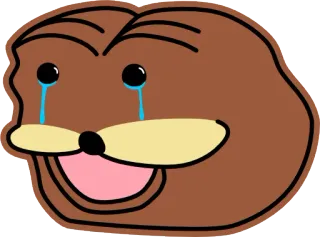 😂 มีม, ร้องไห้, เศร้า, เปเป้, กบ telegram sticker