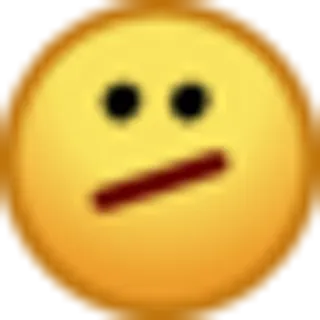 🤔 emoji, expression, face, yellow whatsapp sticker