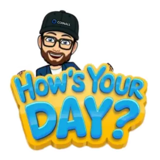 🙂 How's Your DAY? saludo, Bitmoji, ¿qué tal el día?, día, pregunta whatsapp sticker