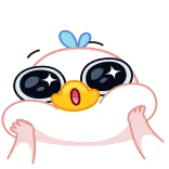 🥺 Мультик, Животное, Птица, Милый, Наклейка, Утка telegram sticker
