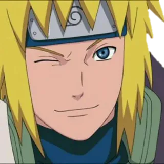 😉 Minato Namikaze Naruto Anime, Ninja, Biondo, Hokage telegram sticker