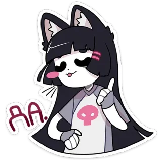 😖 aa. Anime, Cartone animato, Personaggio, Kawaii, Carino, Adesivo whatsapp sticker