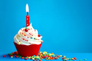🍰 cupcake, dessert, birthday, candle, sweet, treat, celebration telegram sticker