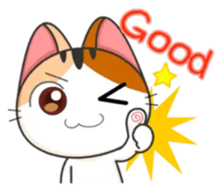 👍 Good chat, bien, mignon, Emoji, autocollant whatsapp sticker