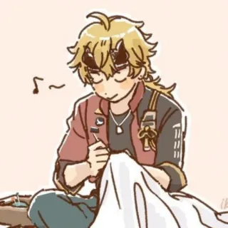 🐕 Thoma Genshin Impact アニメ, ビデオゲーム, 漫画, 原神, トーマ telegram sticker