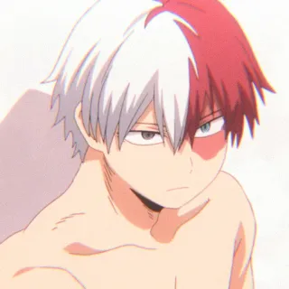 🌷 Shoto Todoroki My Hero Academia Anime, Manga, Shoto Todoroki, My Hero Academia, Karakter, Pahlawan telegram sticker