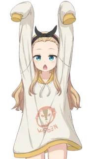 😍 WEG3N Anime, Dibujos animados, Lindo, Chica, Rubia telegram sticker