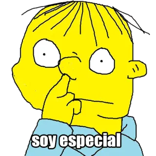 ✌ Ralph Wiggum The Simpsons soy especial Ralph Wiggum, Les Simpson, Personnage de dessin animé, Drôle, Animation, Se curer le nez telegram sticker