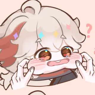 🍥 Kaedehara Kazuha Genshin Impact anime, cute, video game, genshin impact, kaedehara kazuha, kawaii telegram sticker