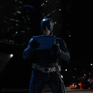 📋 Batman Batman, super-herói, tablet, noite, cidade, cavaleiro das trevas whatsapp sticker
