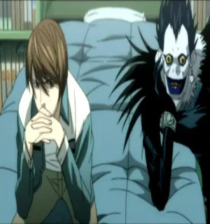 🤔 Light Yagami Death Note อนิเมะ, เดธโน้ต, ยางามิ ไลท์, ริวค, เหนือธรรมชาติ, มังงะ telegram sticker