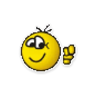 😉 Biểu tượng cảm xúc, Ngón tay giữa, Màu vàng, Xúc phạm, Cử chỉ telegram sticker