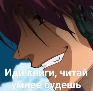 📚 Иди книги, читай умнее будешь anime, russian, read books telegram sticker