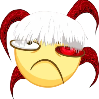 😡 Ken Kaneki Tokyo Ghoul Emoji, Anime, Ghoul, Tokyo Ghoul, Kaneki Ken telegram sticker