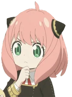 🤔 Anya Forger Spy × Family Anime, Spy Family, Anya Forger, Nhân vật, Dễ thương, Hoạt hình telegram sticker
