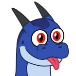 😛 dragon, cartoon, fantasy, animal, cute, sticker telegram sticker