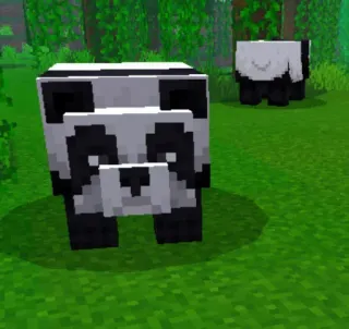 🥺 Panda, Minecraft, Binatang, Blok, Kubus telegram sticker
