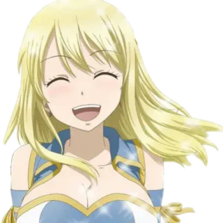 😄 Lucy Heartfilia Fairy Tail anime, manga, fairy tail, lucy heartfilia, blonde telegram sticker