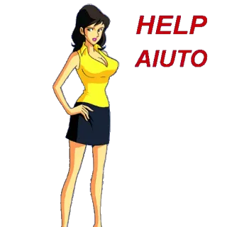 🆘 HELP
AIUTO Frau, Hilfe, Hilfe, Cartoon, weiblich telegram sticker