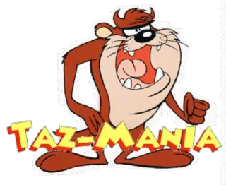 😱 Tasmanian Devil Taz-Mania TAZ-MANIA cartoon, tasmanian devil, taz, warner bros telegram sticker