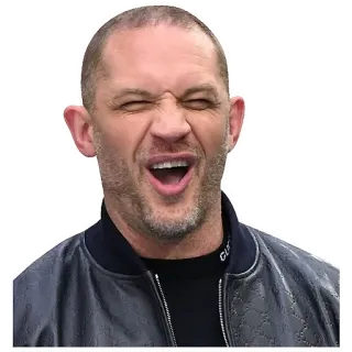 😝 Tom Hardy attore, ritratto, uomo, celebrità telegram sticker