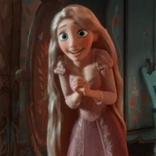 🌻 Rapunzel Tangled disney, putri, kartun, animasi, film, rambut panjang telegram sticker