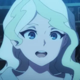 😃 Diana Cavendish Little Witch Academia Anime, Strega, Magia, Bionda, Ragazza, Personaggio, Cartone animato telegram sticker