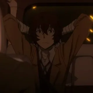 ✨ Osamu Dazai Bungo Stray Dogs Anime, Charakter, Osamu Dazai, Bungo Stray Dogs whatsapp sticker