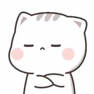 🍃 cat, cute, sticker, cartoon, animal, kitty telegram sticker