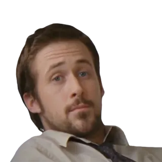 😧 Ryan Gosling acteur, meme, portret, beroemdheid, uitdrukking whatsapp sticker