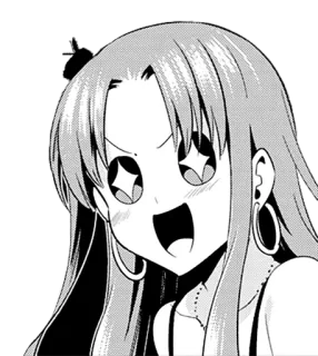 🤩 anime, manga, cartoon, girl, happy, excited telegram sticker