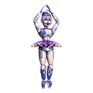 🌟 Ballora Five Nights at Freddy's animatronic, ballerina, robot, fnaf, video game character telegram sticker