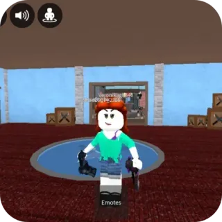 👍 Emotes video game, roblox, weapon, gun, avatar telegram sticker