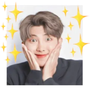 ✨ RM RM, BTS, K-pop, cantor, ídolo, estrela, música whatsapp sticker