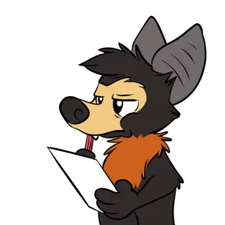 😑 vleermuis, antropomorf, tekening, cartoon, dier, zoogdier telegram sticker