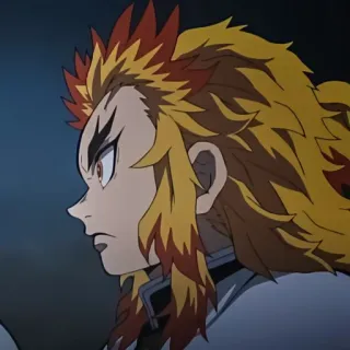 😡 Kyojuro Rengoku Demon Slayer Anime, Demon Slayer, Rengoku, Kyojuro Rengoku, Fogo, Personagem telegram sticker