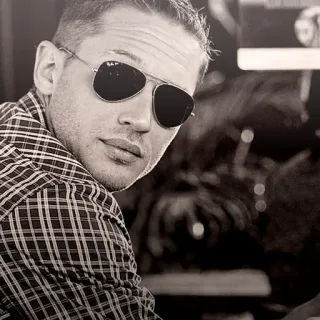 😎 homme, lunettes de soleil, carreaux, portrait telegram sticker