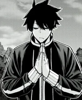 🙏 Anime, Manga, Personnage, Prière, Méditation, Calme, Tranquille telegram sticker