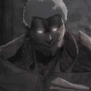 🥇 Armored Titan Attack on Titan Titan, Pantser, Attack on Titan, Anime, Monster, Oorlog, Vechten telegram sticker